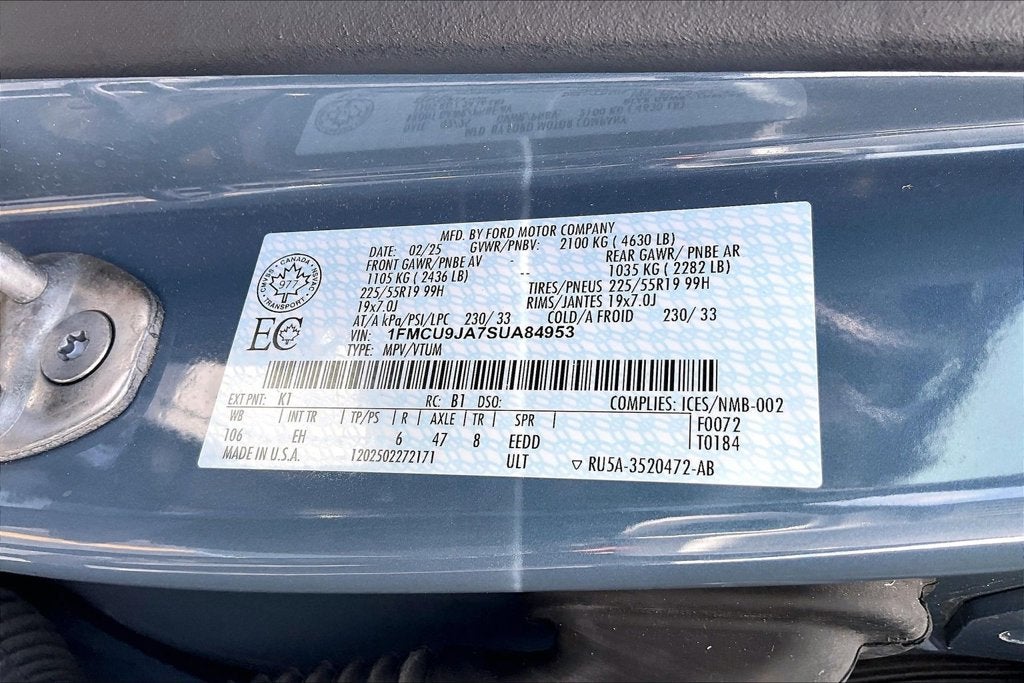 2025 Ford Escape Platinum