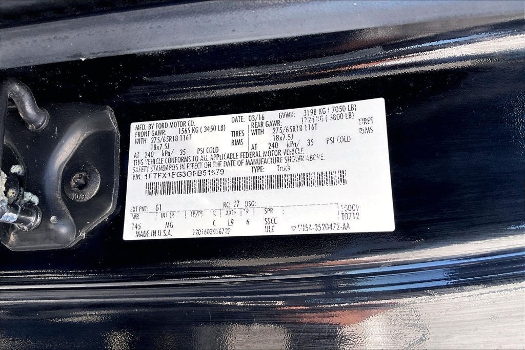2016 Ford F-150 XLT