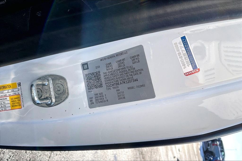 2019 Chevrolet Colorado 4WD Work Truck