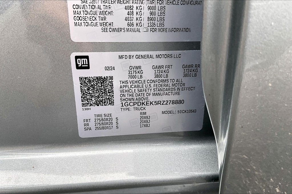 2024 Chevrolet Silverado 1500 LT (2FL)