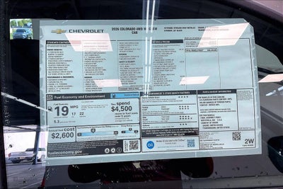 2026 Chevrolet Colorado WT