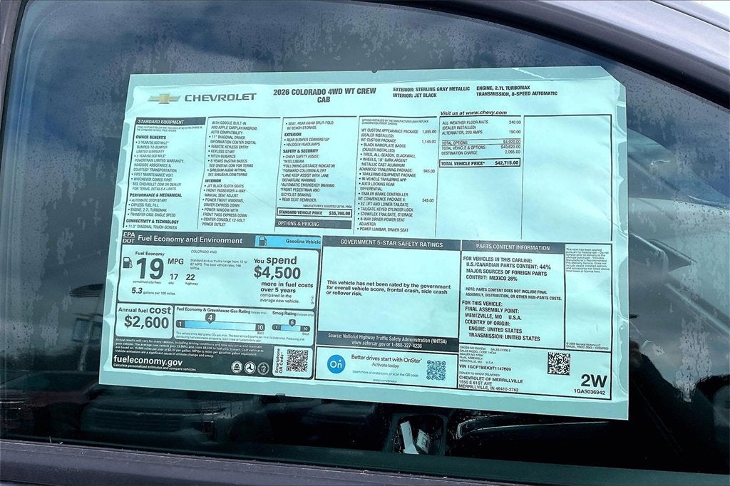 2026 Chevrolet Colorado WT