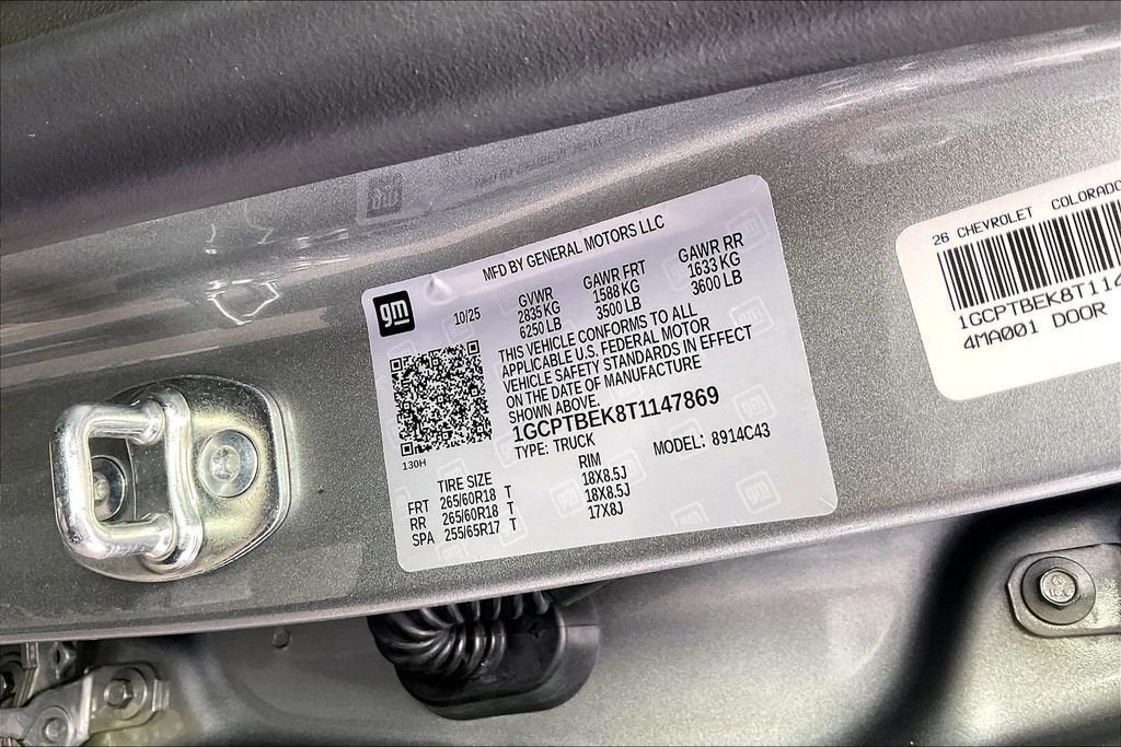 2026 Chevrolet Colorado WT