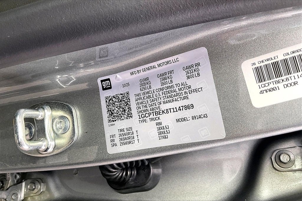 2026 Chevrolet Colorado WT