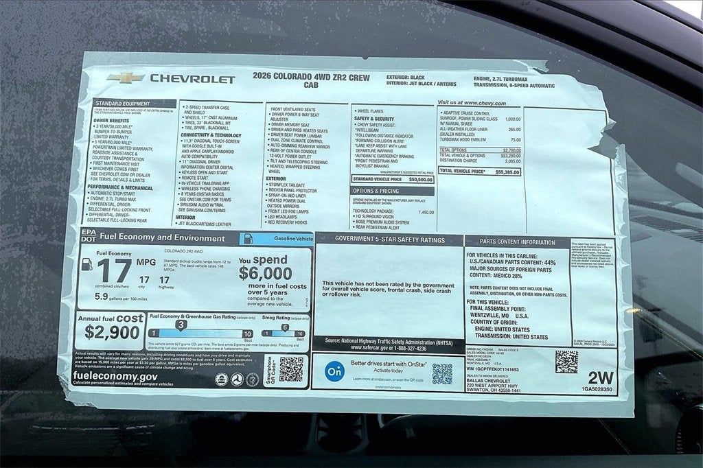 2026 Chevrolet Colorado ZR2