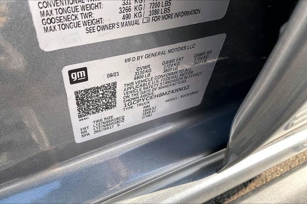 2021 Chevrolet Silverado 1500 Custom Trail Boss