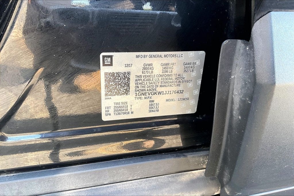 2018 Chevrolet Traverse LT Cloth
