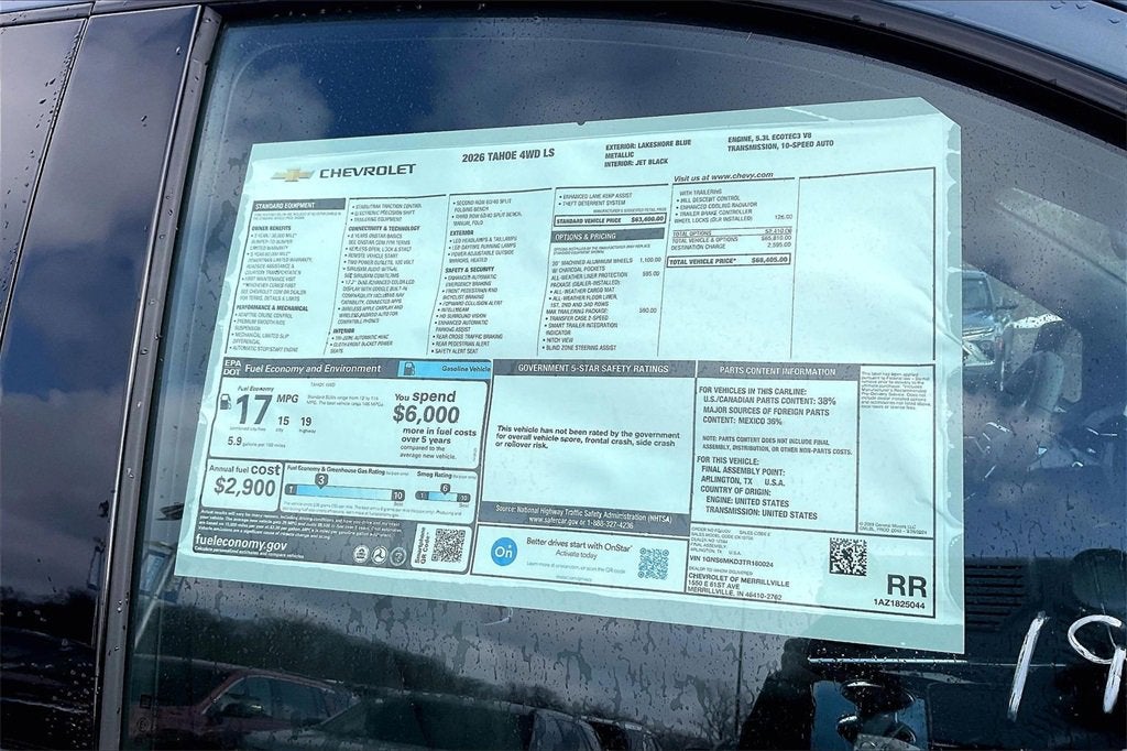 2026 Chevrolet Tahoe LS