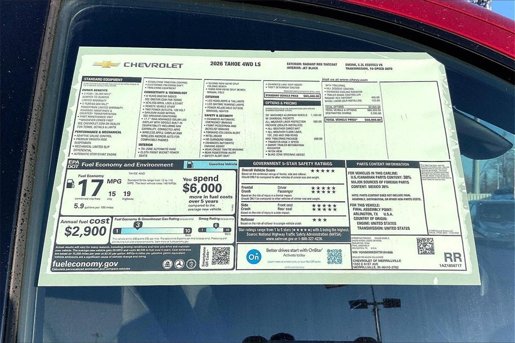 2026 Chevrolet Tahoe LS