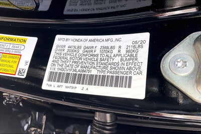 2020 Honda Accord Sedan Sport