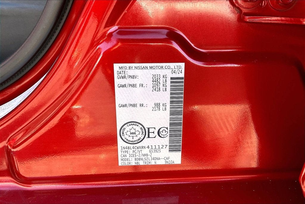 2024 Nissan Altima 2.5 SR