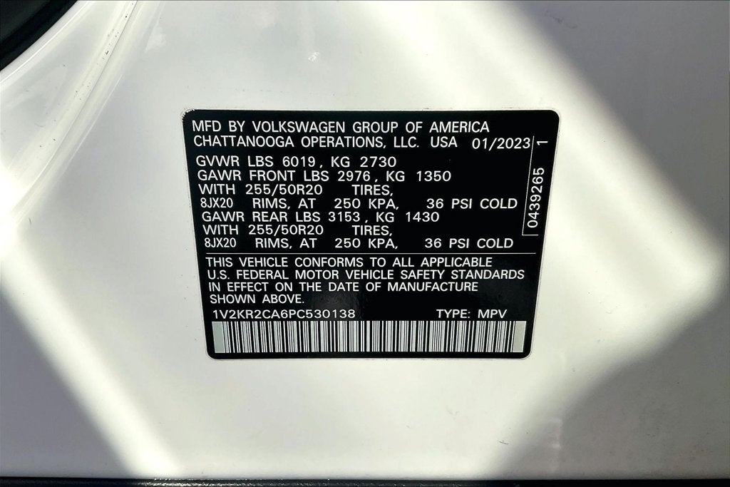 2023 Volkswagen Atlas 3.6L V6 SE w/Technology