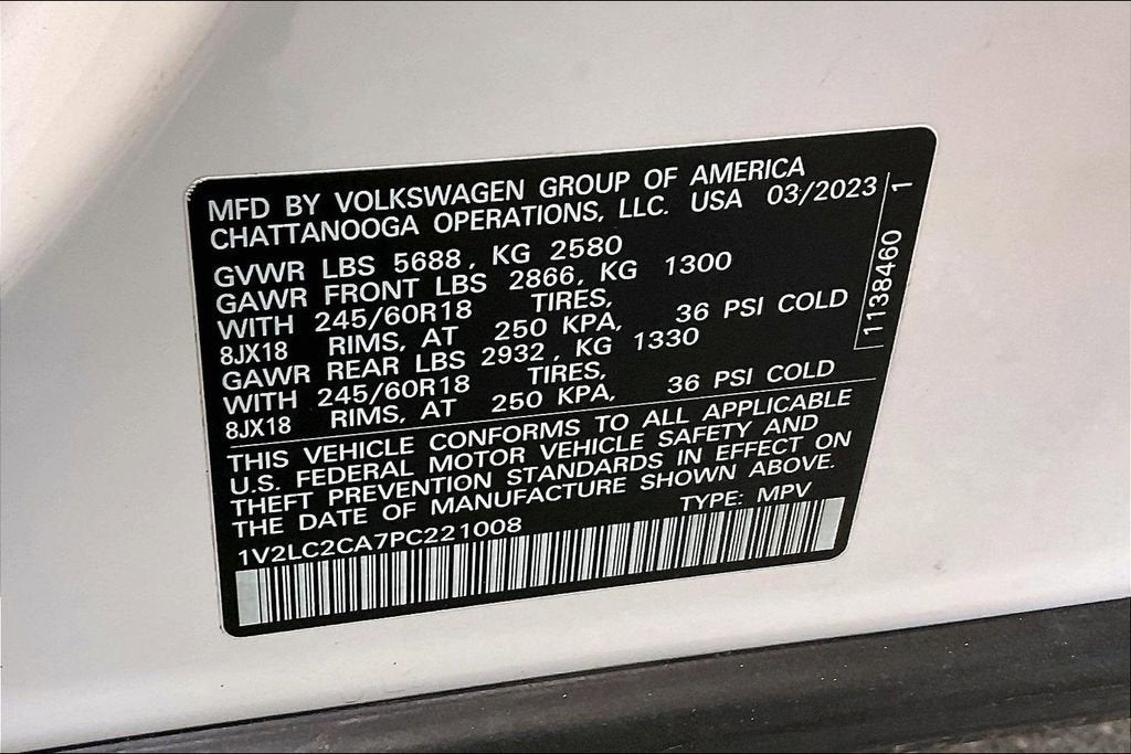 2023 Volkswagen Atlas Cross Sport 2.0T SE