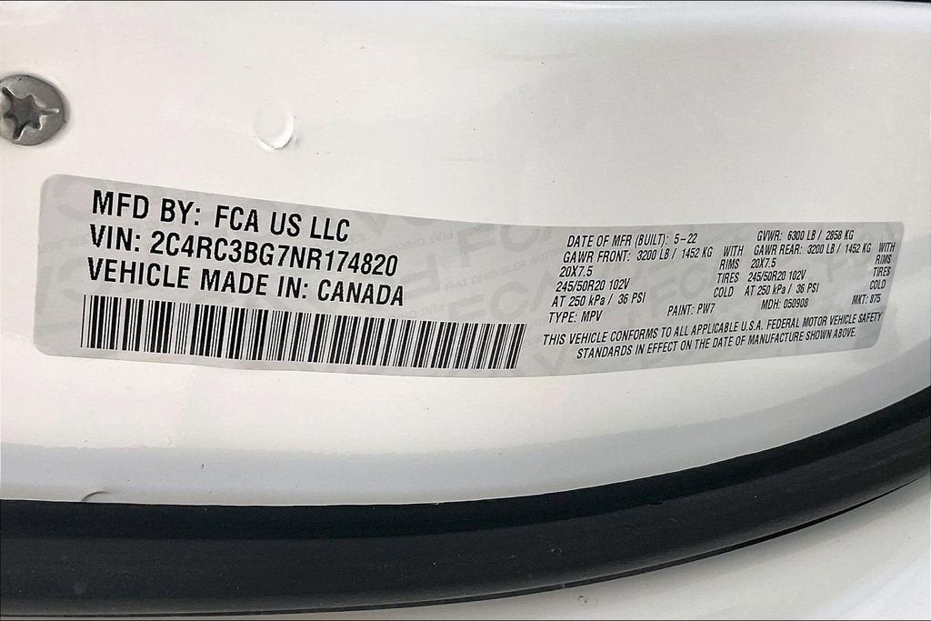 2022 Chrysler Pacifica Touring L