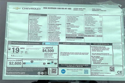 2026 Chevrolet Silverado 1500 WT