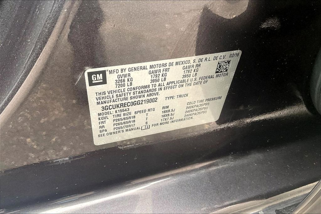 2016 Chevrolet Silverado 1500 LT