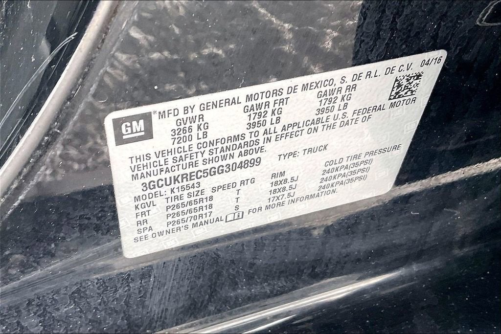 2016 Chevrolet Silverado 1500 LT