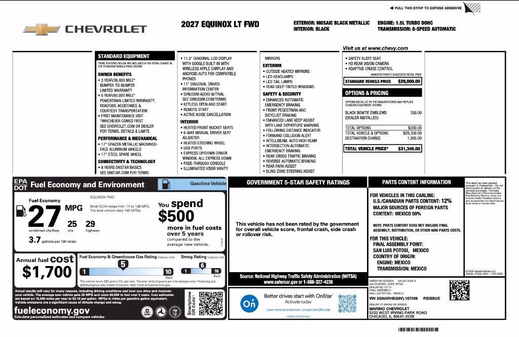 2027 Chevrolet Equinox LT