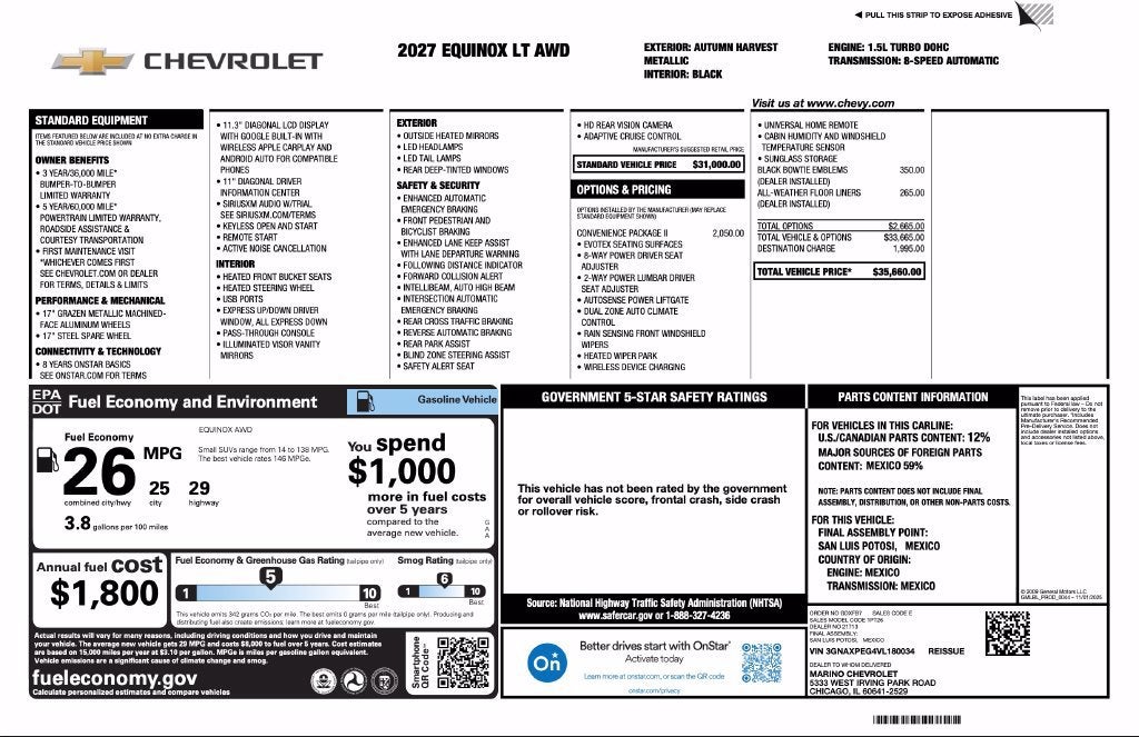 2027 Chevrolet Equinox LT