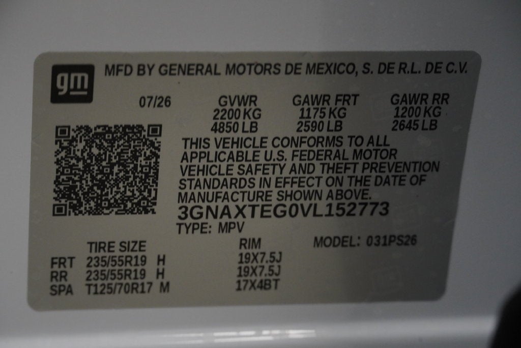 2027 Chevrolet Equinox RS