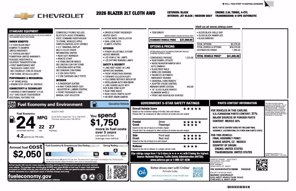 2026 Chevrolet Blazer 2LT