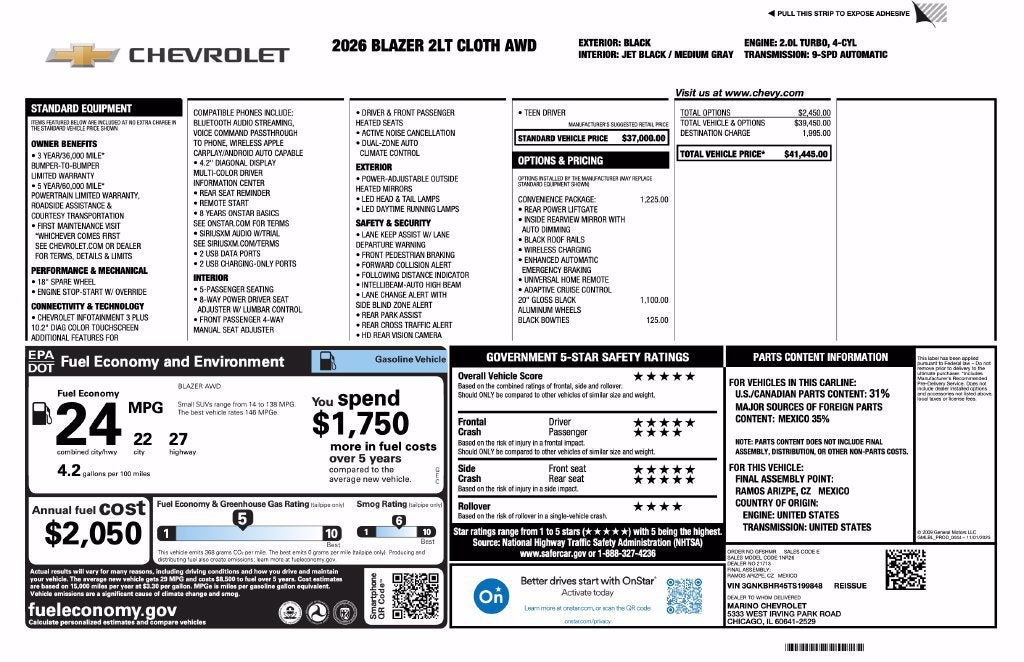 2026 Chevrolet Blazer 2LT