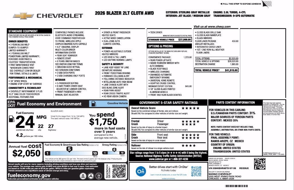 2026 Chevrolet Blazer 2LT