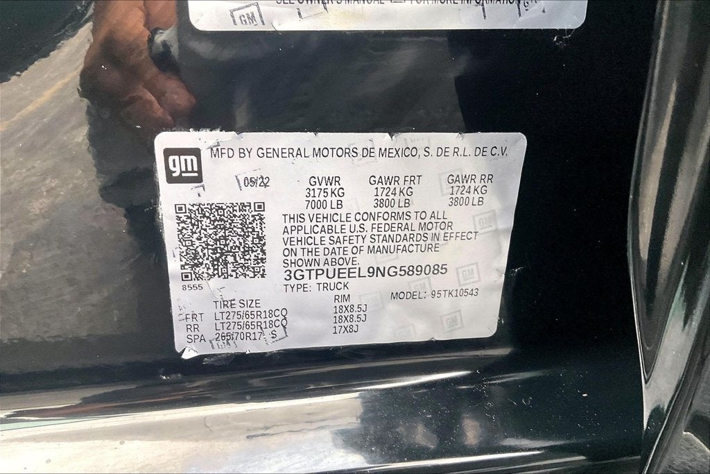 2022 GMC Sierra 1500 AT4