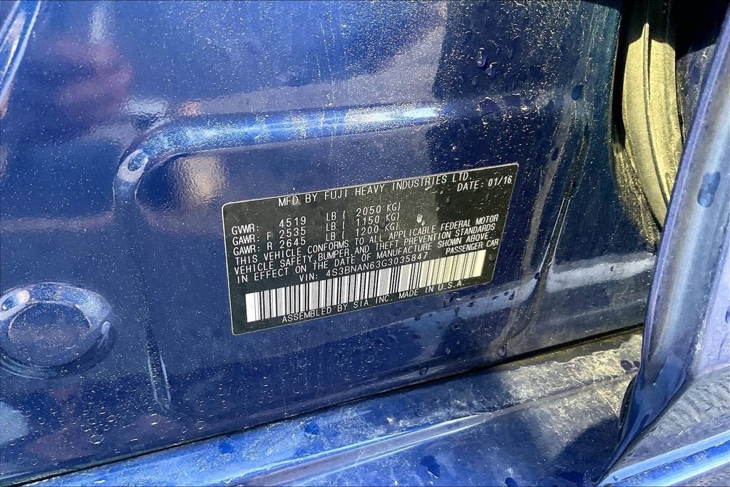 2016 Subaru Legacy 2.5i Limited