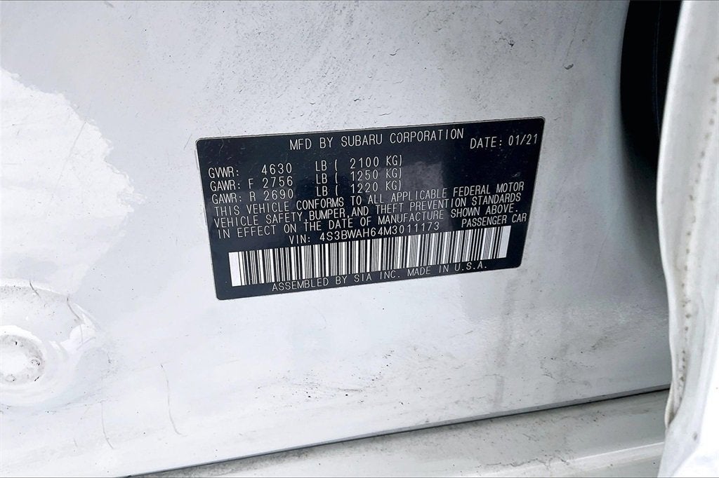 2021 Subaru Legacy Sport