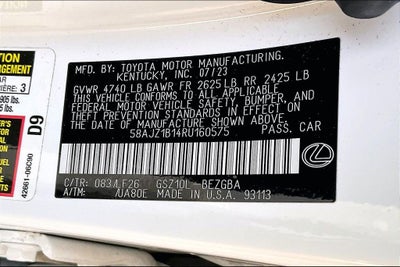 2024 Lexus ES ES 350 F SPORT Handling