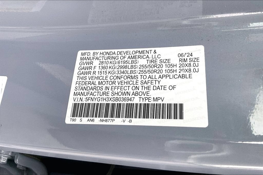 2025 Honda Pilot Sport