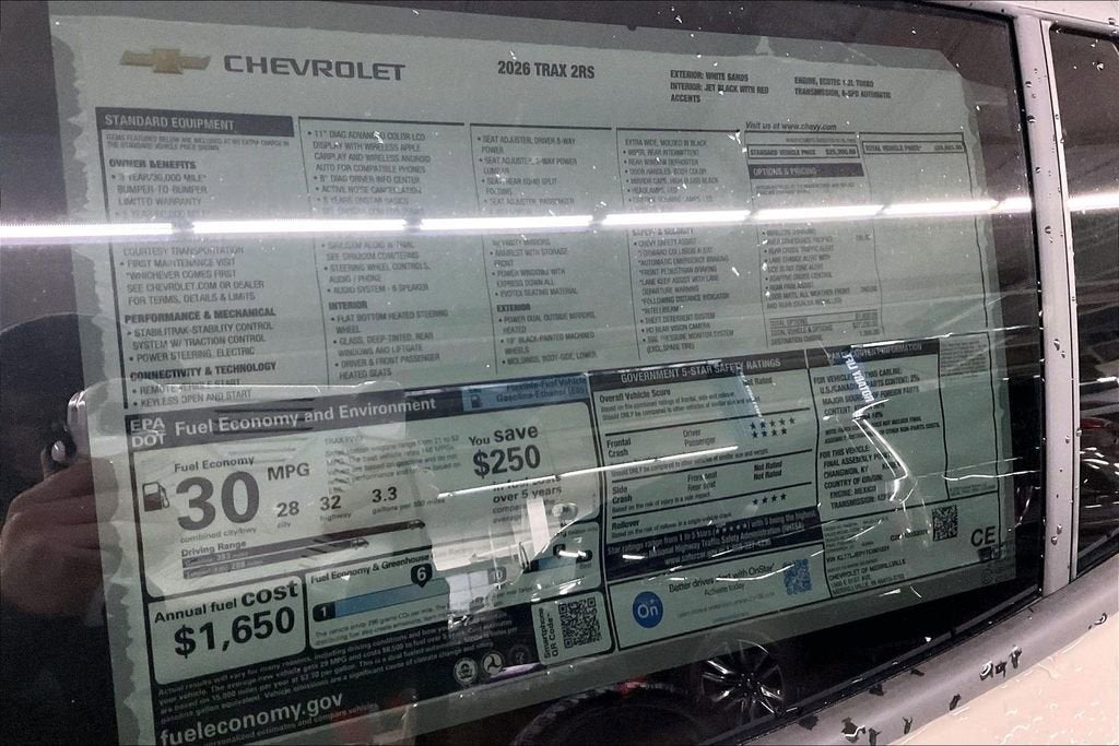 2026 Chevrolet Trax 2RS