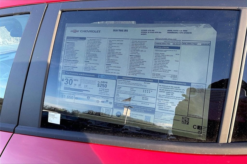 2026 Chevrolet Trax 2RS