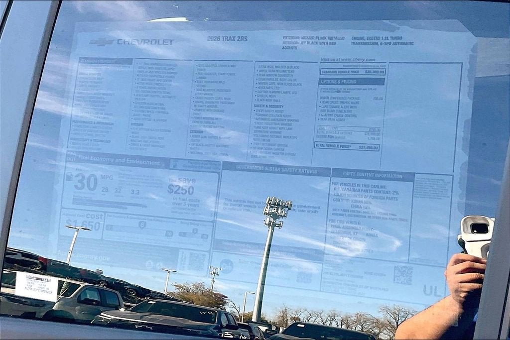 2026 Chevrolet Trax 2RS