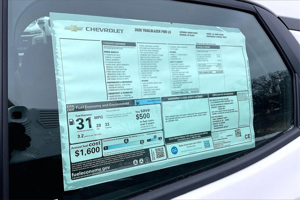 2026 Chevrolet Trailblazer LS
