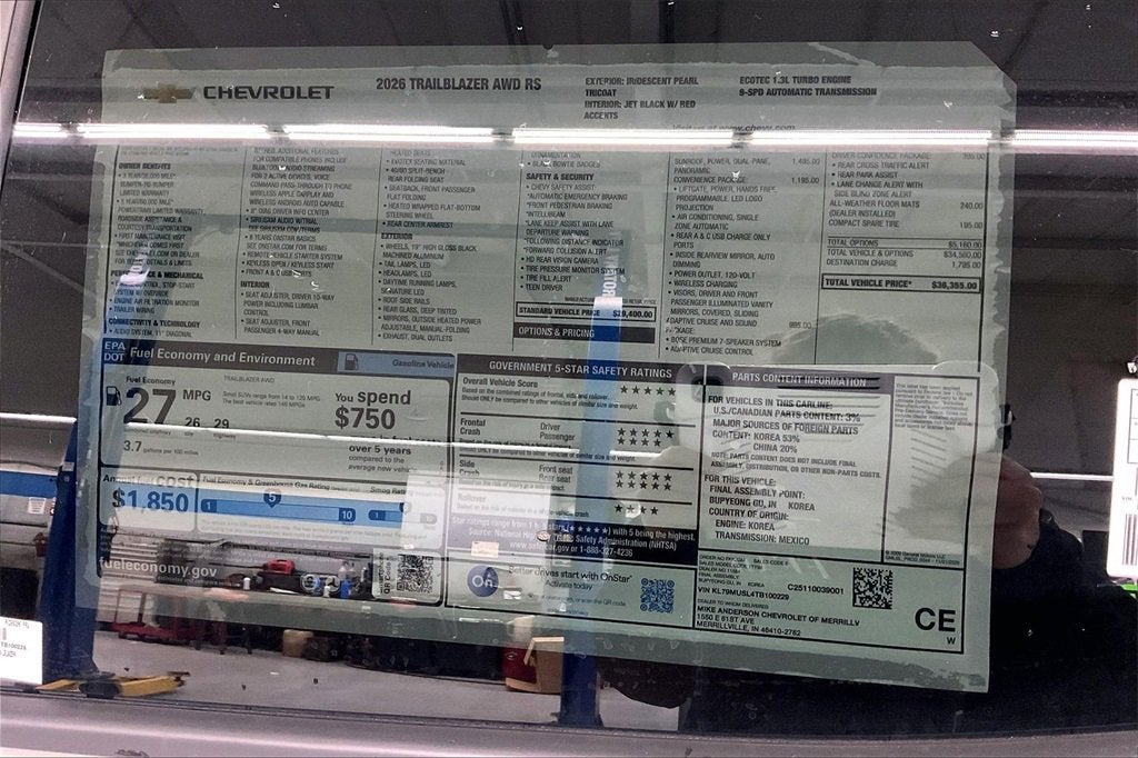 2026 Chevrolet Trailblazer RS