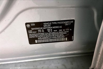 2017 BMW 3 Series 330i